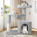 Allewie 29.5in Indoor Cat Tree, Padded Perch, and Hanging Ball, Suitable by Allewie