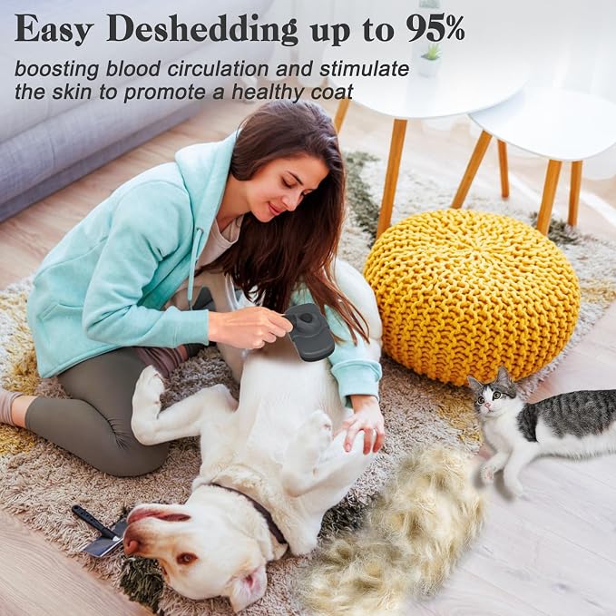 Self-Cleaning Deshedding Brush for Dogs & Cats - Image 5