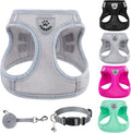 PUPTECK Adjustable Dog Harness Collar and Leash Set Step in No Pull Pet Harness by PUPTECK