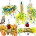 EBaokuup Bird Parrots Shredding Toys Parakeet Chewing Toys Bird Loofah Toys by EBaokuup