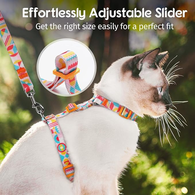 Dooradar Cat Harness and Leash, Escape Proof Adjustable Kitten Vest, - Image 7