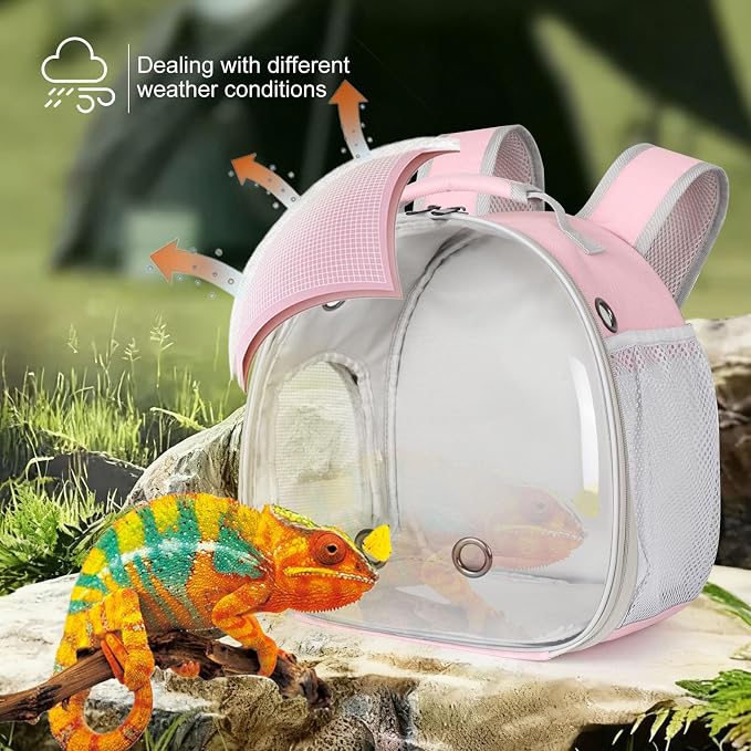 Hamster Backpack Carrier, Bearded Dragon Carrier Backpack - Image 6