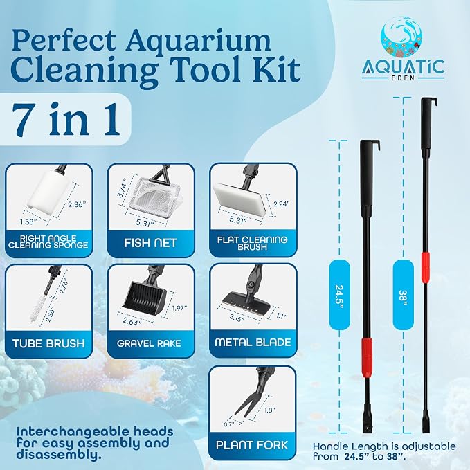 Aquarium Cleaning Tools 7 in 1 - Image 2