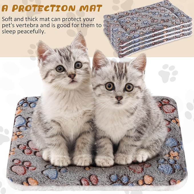 Tuanse 4 Pack Ultra Soft Dog Cat Bed Mat Small Animal Guinea Pig Bed - Image 5
