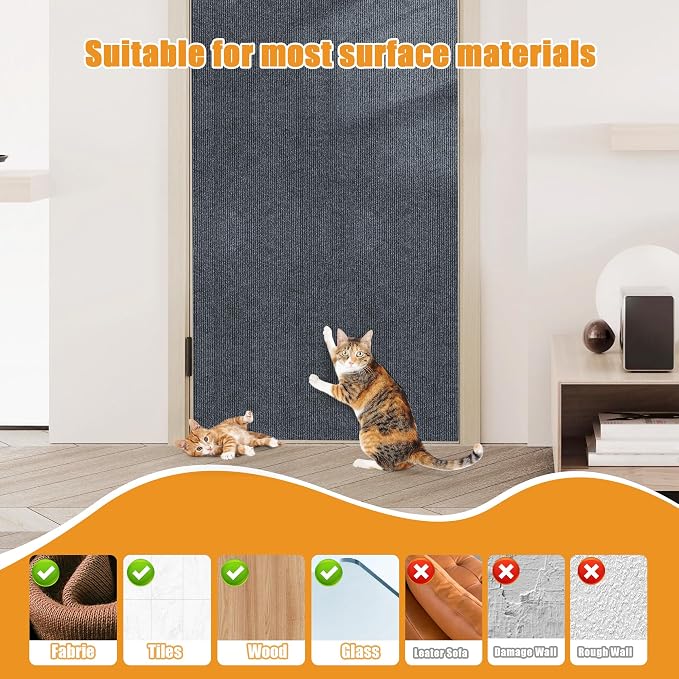 Cat Scratching mat Self-Adhesive, Trimmable Furniture Protector - Image 6