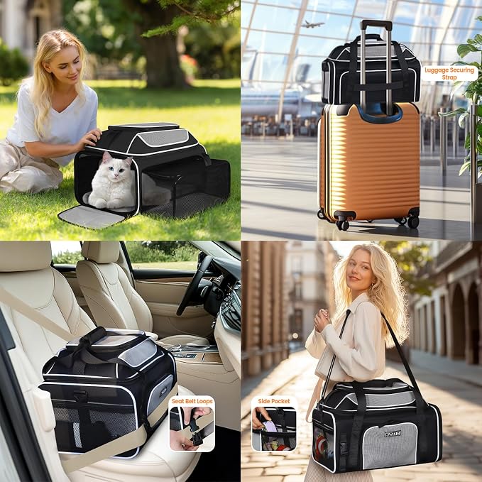 Petskd Top and Side Expandable Pet Carrier 19x13x9 Inches Southwest Allegiant - Image 7