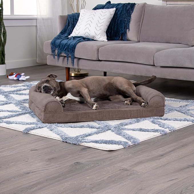 Furhaven Orthopedic Dog Bed for Large/Medium Dogs w/ Removable Bolsters & - Image 3