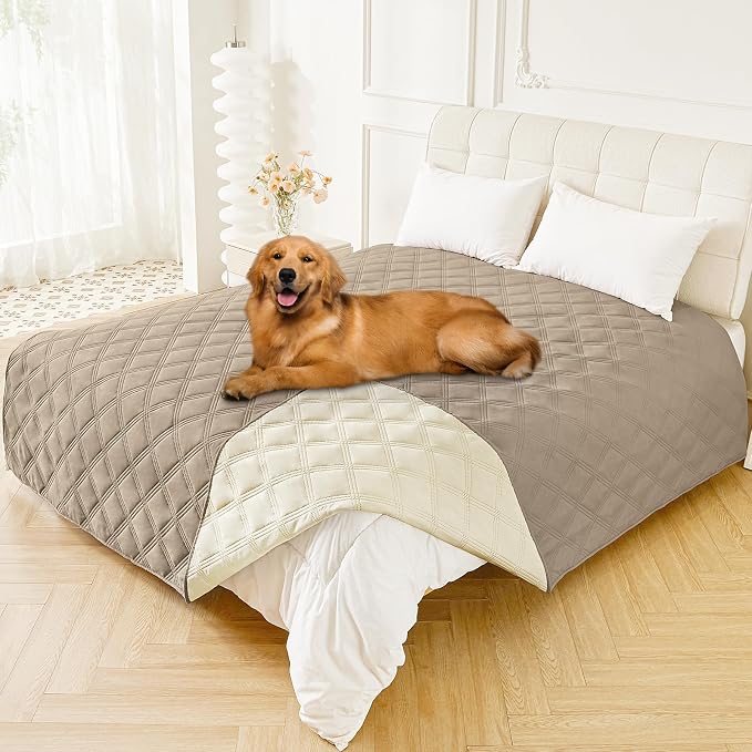 Smiry Waterproof Dog Bed Cover Blanket 82x102, Soft Reversible Pet Blanket by Smiry