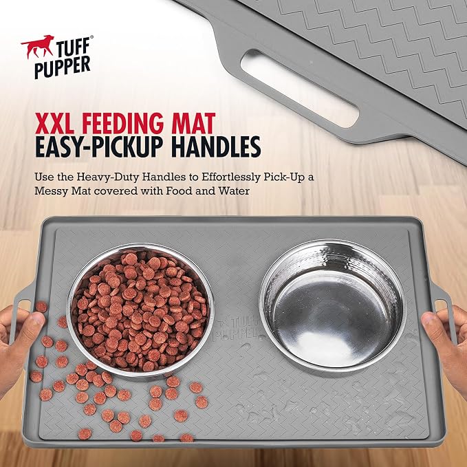Tuff Pupper 22x16 Medium Dog Feeding Mat - Image 4