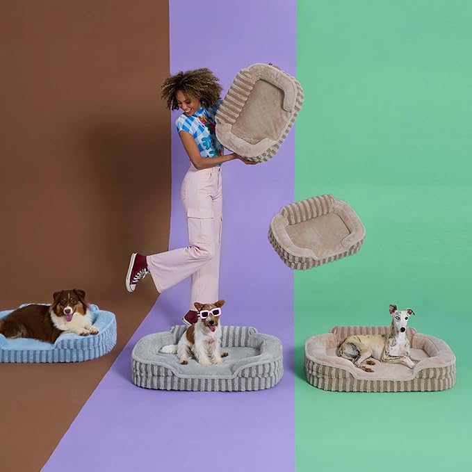 LE SURE Cute Dog Beds Large Sized Dog, Orthopedic Waterproof Large Pet Bed - Image 4