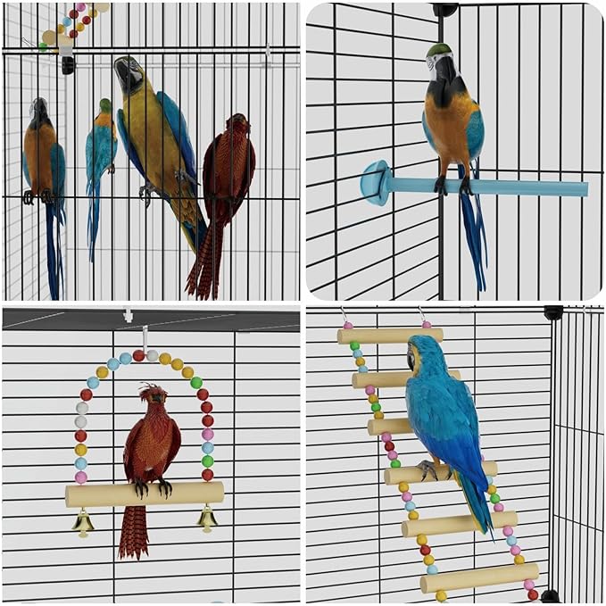 Medium Flight Bird Cage, Wide Birdcage - Image 4