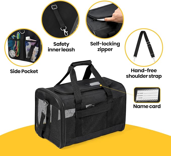 Dog Carrier Soft Sided, Large Cat Carrier - Image 3