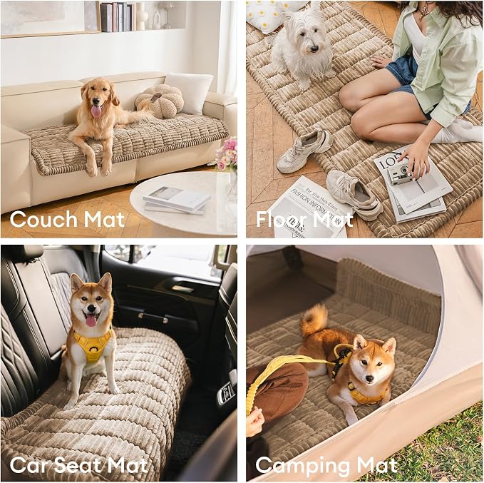 FUNNY FUZZY Pet Couch Covers for Sofa, Flannel Dog Couch Cover for Dogs Washable - Image 4