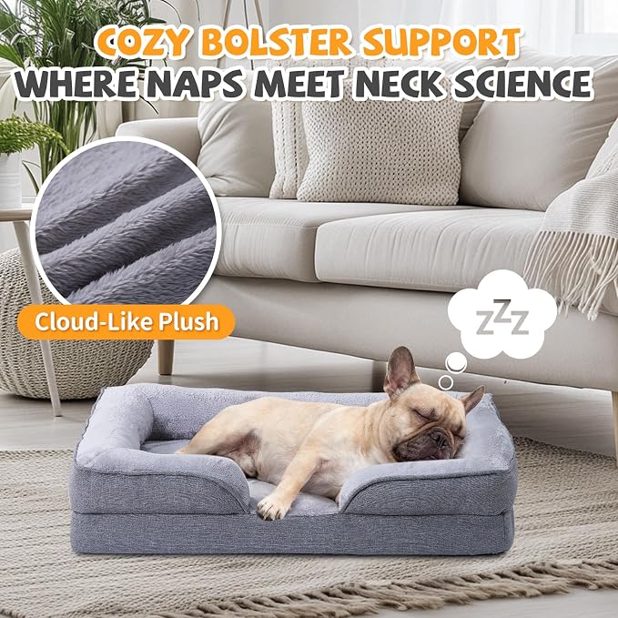 Makigued Orthopedic Dog Bed for Medium Dogs Egg Crate Foam Pet Sofa - Image 3