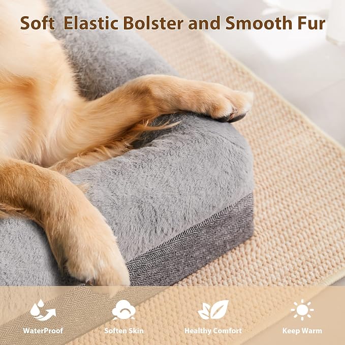 BFPETHOME Orthopedic Dog Bed for Large Sized Dogs – Washable Dog Couch Bed - Image 8