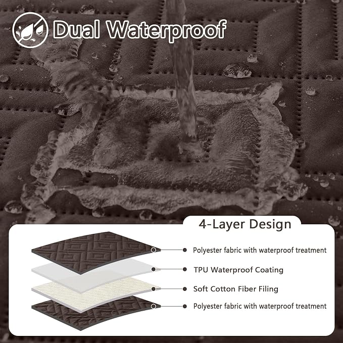 hyha Waterproof Dog Blanket, Soft Dog Bed Cover Pet Blankets, Waterproof Sofa - Image 2