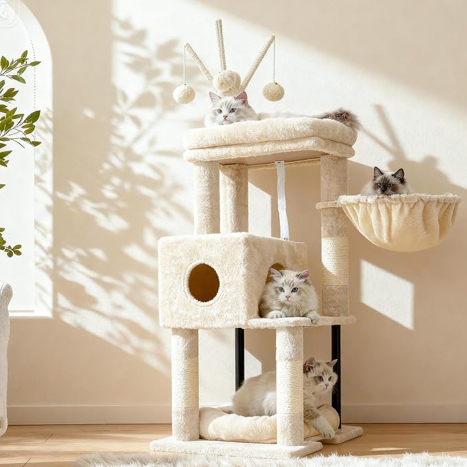 Heybly Cat Tree, 45.3-Inch Cat Tower - Image 9