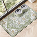 Dog Food Mats for Floors, Absorbent Dog Bowl Mat for Food and Water Dispenser by Cuslnox