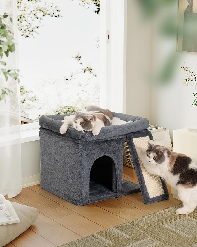 14'' Cat Tree Tower for Indoor Large Adult Cats, 20x16.5'' Big Perch Bed - Image 7
