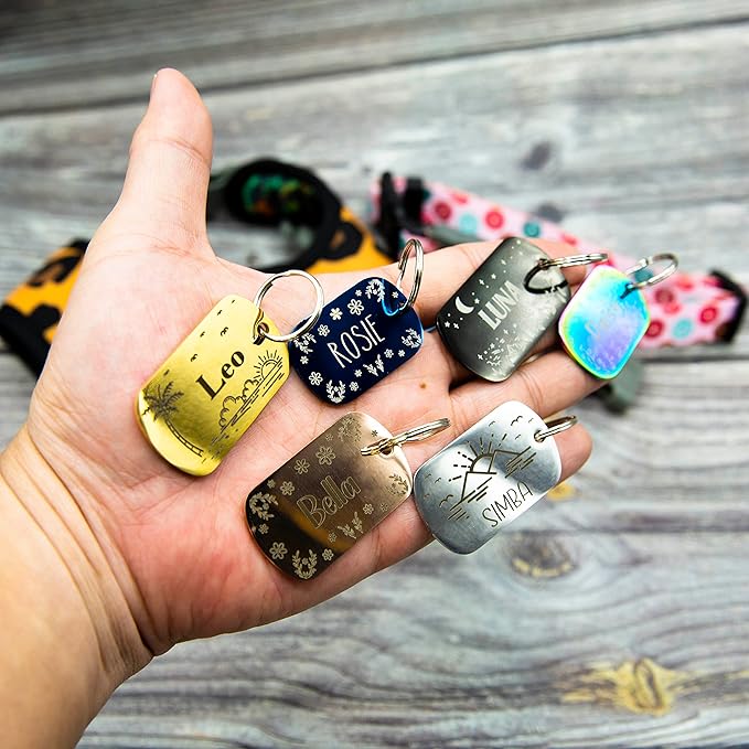 Personalized Dog Tag with 5 Lines of Custom Deep Engraved Durable Stainless - Image 4