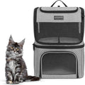 Cat Backpack Carrier for 2 Cats, Kittens or Small Dogs, Foldable & Breathable by Unknown