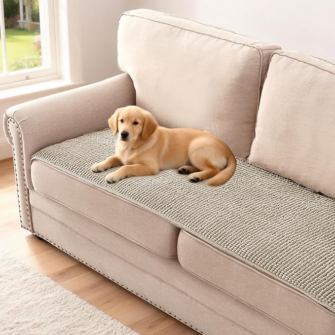 H.VERSAILTEX Plush Chenille Couch Cover by HVERSAILTEX