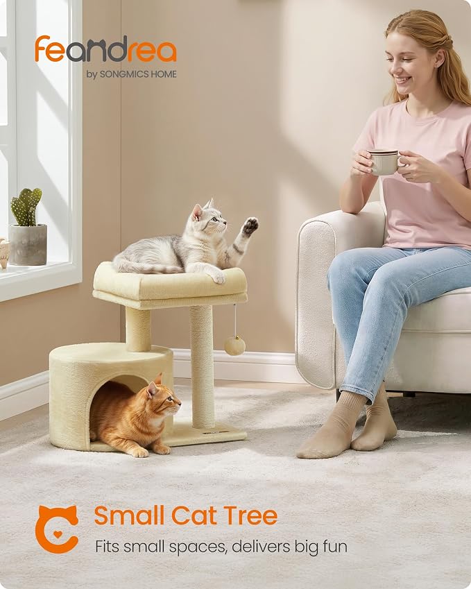 Feandrea Cat Tree, Small Cat Tower - Image 2