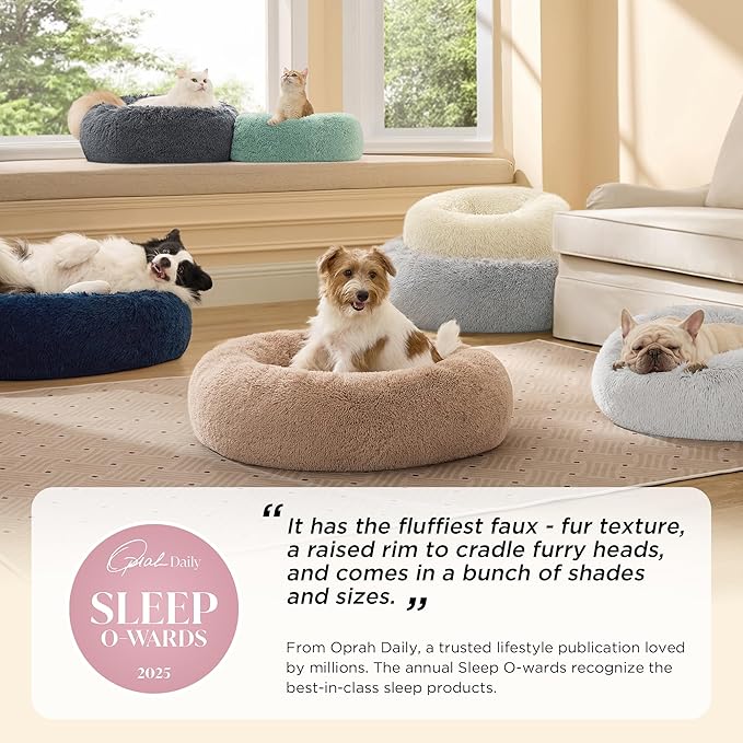 Bedsure Calming Dog Bed Medium Size Dog - Image 2