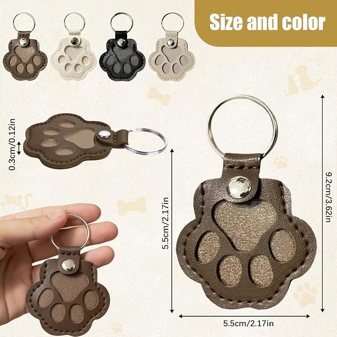 Personalized Dog Hair Keychain Pet Fur Keepsake Pet Memorial Cute Storage - Image 2