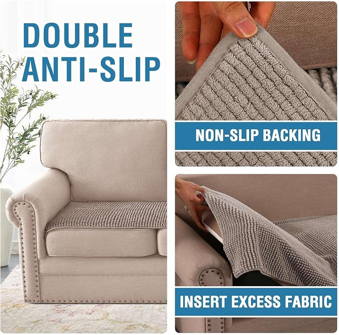 H.VERSAILTEX Plush Chenille Couch Cover - Image 5