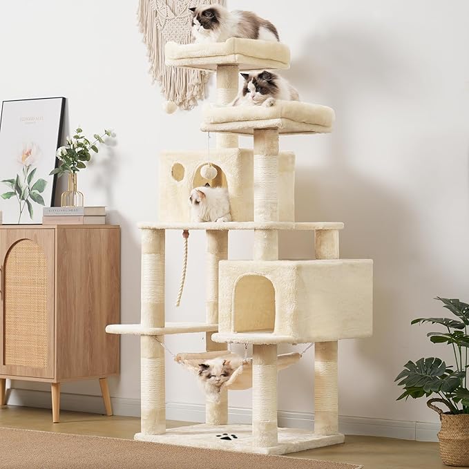 Hey-brother Large Multi-Level Cat Tree Condo Furniture - Image 2