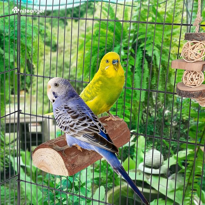 Niteangel Parrot Cage Perch, Wooden Platform - Image 6