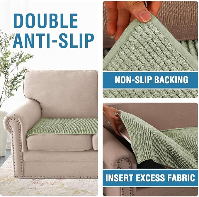 H.VERSAILTEX Plush Chenille Couch Cover - Image 5