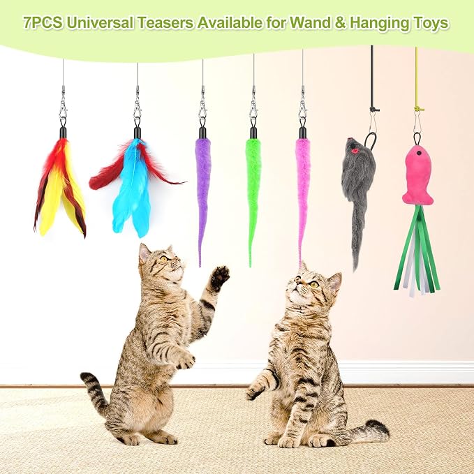 ChicWow Interactive Retractable Cat Wand & Hanging Toys - Image 6