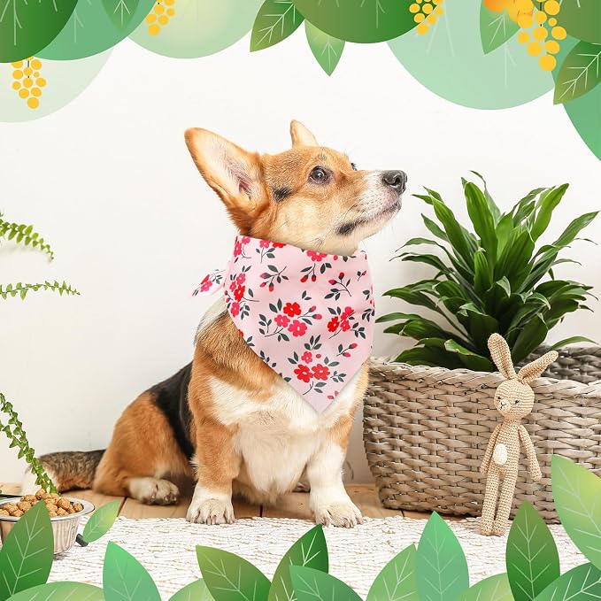 Weewooday 50 Pcs Spring Dog Bandanas Bulk - Image 4