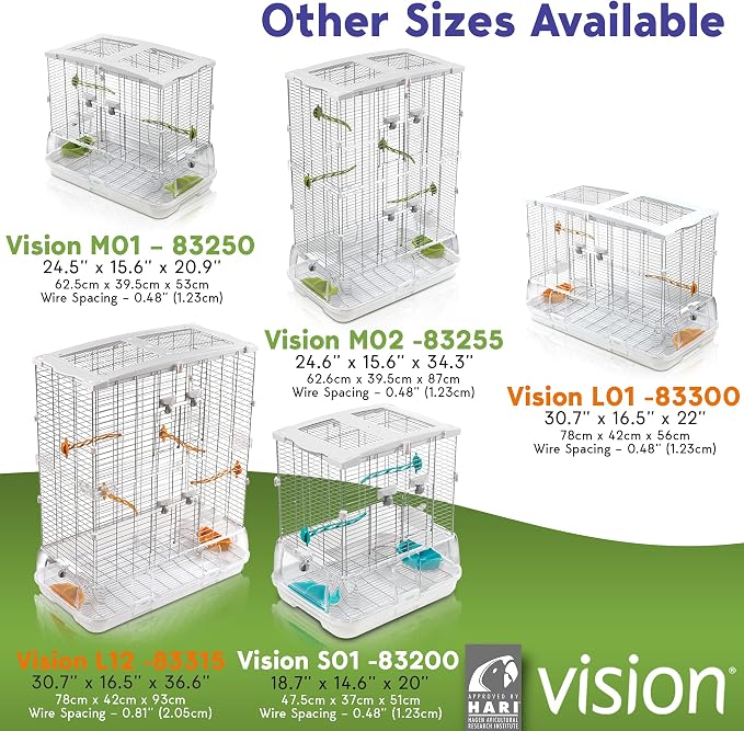Vision M02 Wire Bird Cage, Bird Home - Image 7