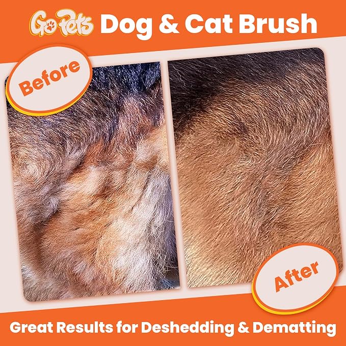 GoPets 2-in-1 Dematting Comb for Dogs, Pet Grooming Rake, Double-Sided Dog - Image 2