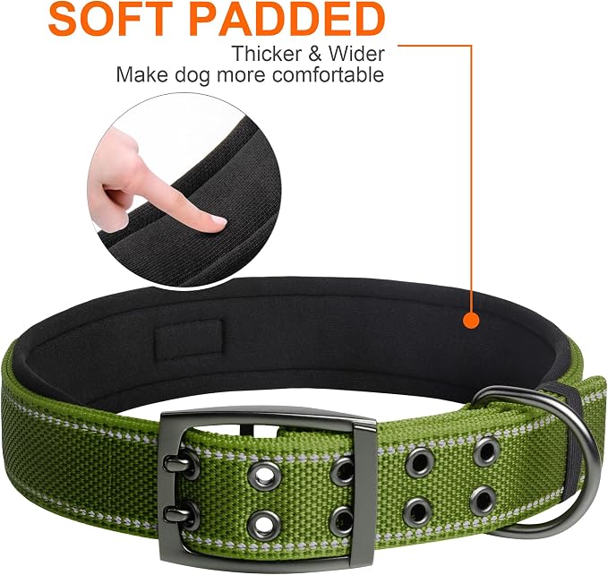 Fida Heavy DutyDog Collar for Large Dogs, Ultra Comfortable Soft Neoprene Padded - Image 3