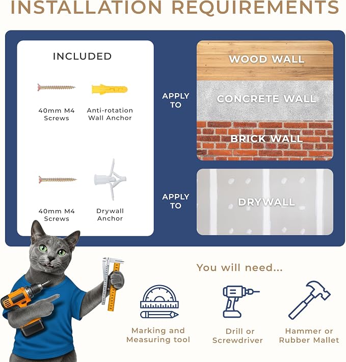 Space-Saving Cat Wall Shelves – Interactive Cat Wall Climber - Image 5
