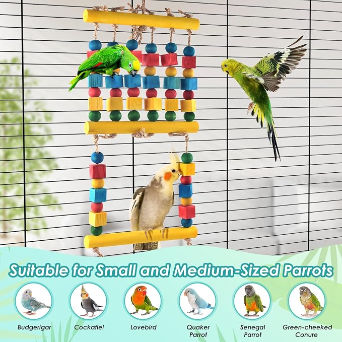 Bird Toys, Parrot Chew Swing Toy - Image 6
