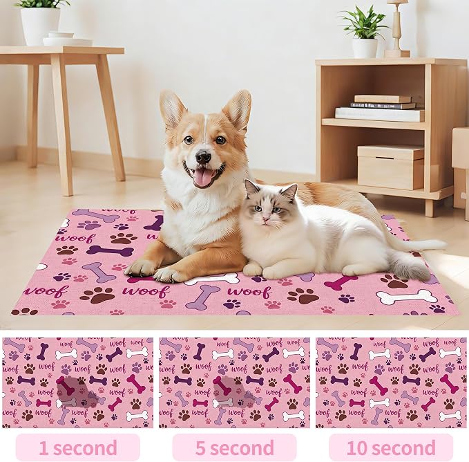 Dog Feeding Mat 20 x 12 Inch, Waterproof Non Slip Rubber Pet Bowl Pad Mat - Image 5