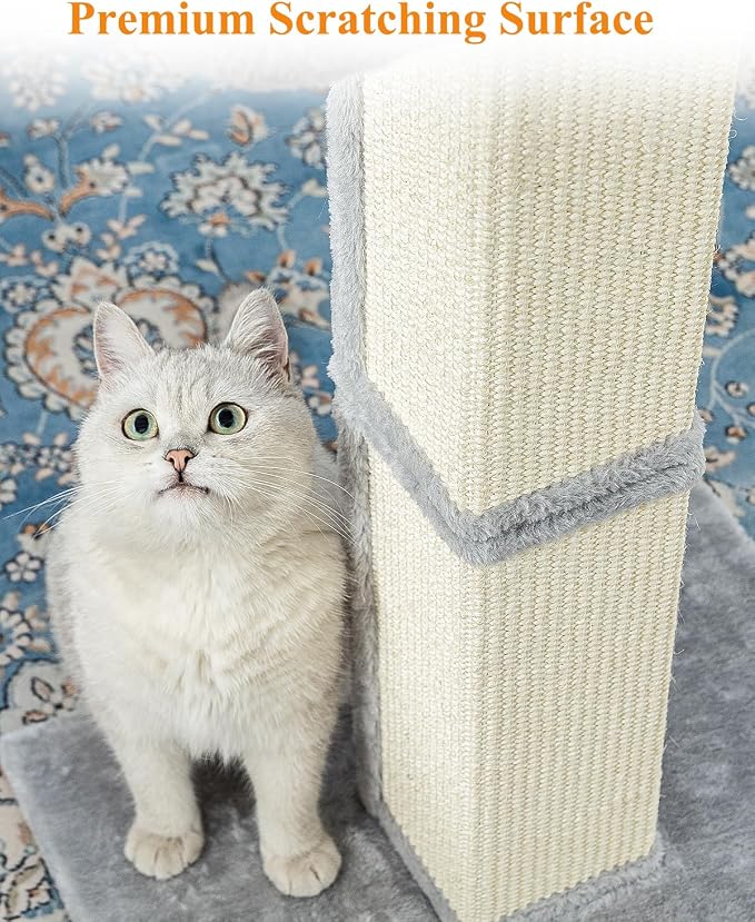 32" Cat Scratching Post for Indoor Cats, Sisal Cat Scratcher - Image 3