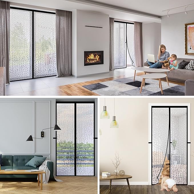 RELIANCER Magnetic Thermal Insulated Door Curtain, Waterproof EVA Door Cover - Image 8
