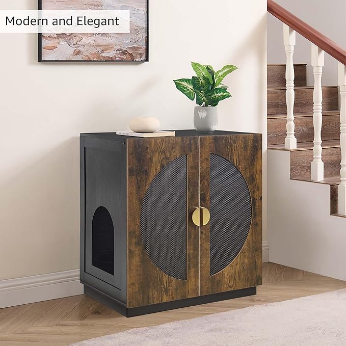 unipaws Tall Cat Litter Box Enclosure - Image 3