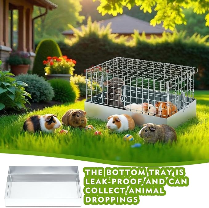 14 x 8 x 8 Inch 1 Hole Folding Guinea Pig Carrier Chinchilla Carrier Portable - Image 7