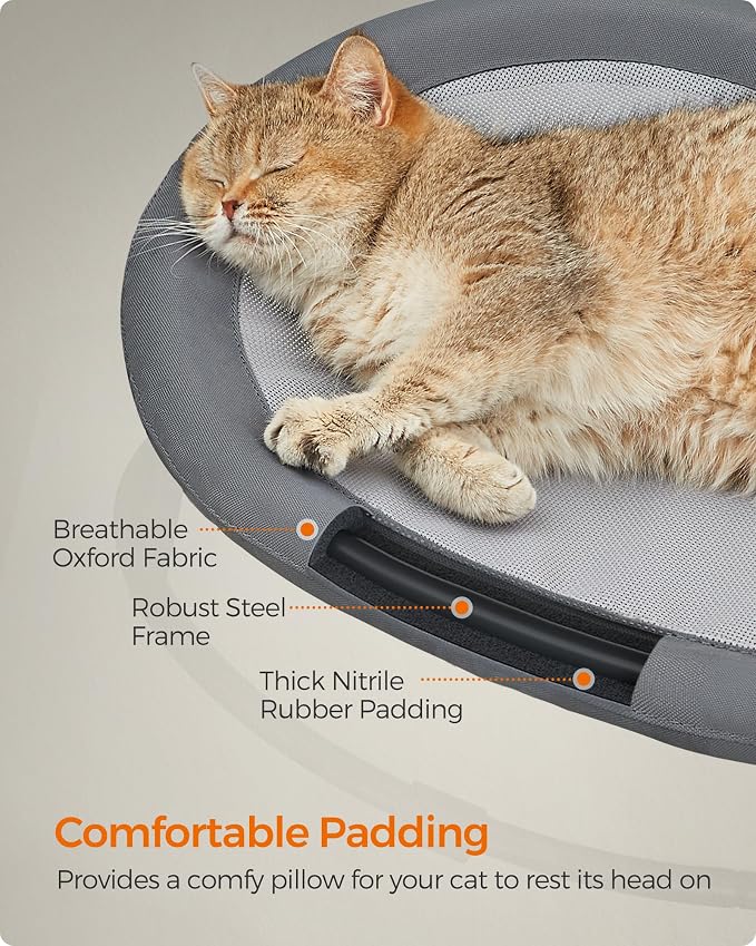 Feandrea Pet Bed, Cat Hammock, Elevated Cat Bed - Image 4