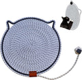 Cat Scratcher Mat, Natural Cotton Rope Cat Scratching Pad, 16.9'' Round Cat by Unknown