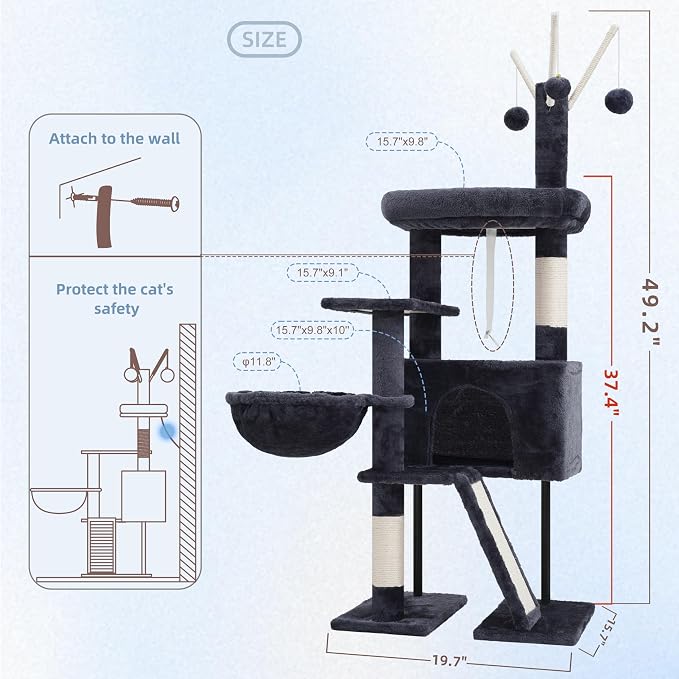 Cat Tree for Indoor Cats, Cat Tower - Image 7