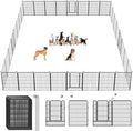 Dog Playpen Dog Fence Outdoor for Yard, 32inch 42 Panels Dog Pens Outside by Jhsomdr