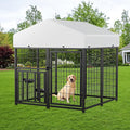 ROOMTEC Large Dog Kennel Outdoor Pet Pens Dogs Run Enclosure Animal Hutch Metal by ROOMTEC